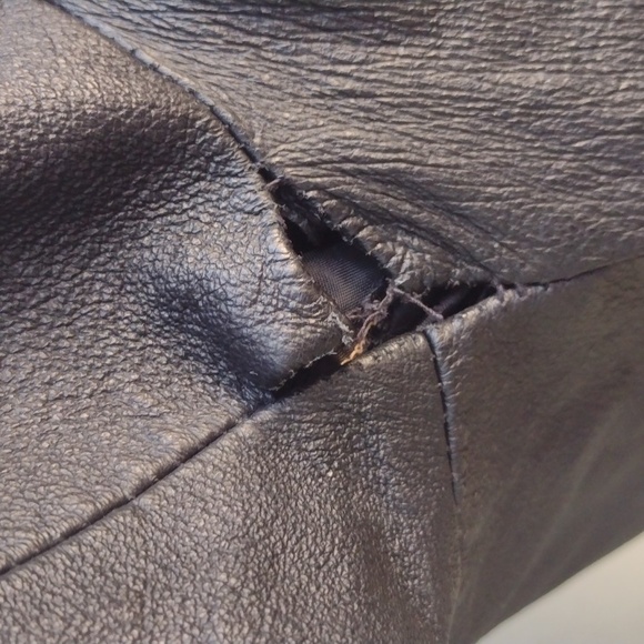 Vintage Pelle Studio Black Leather Long Coat S - Picture 6 of 16